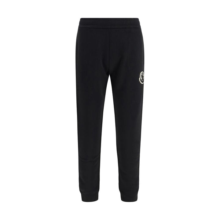 Moncler Black Cotton Athletic Pants