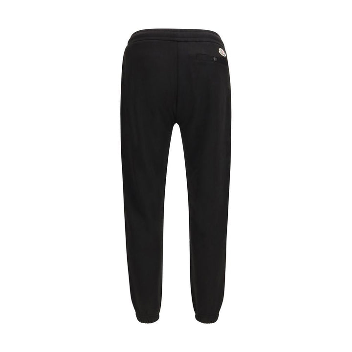 Moncler Black Cotton Athletic Pants