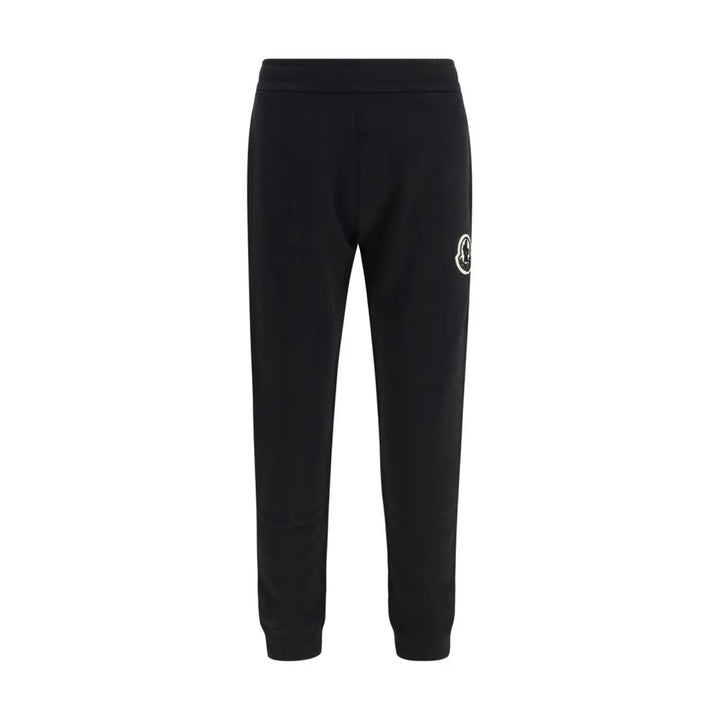 Moncler Black Cotton Athletic Pants