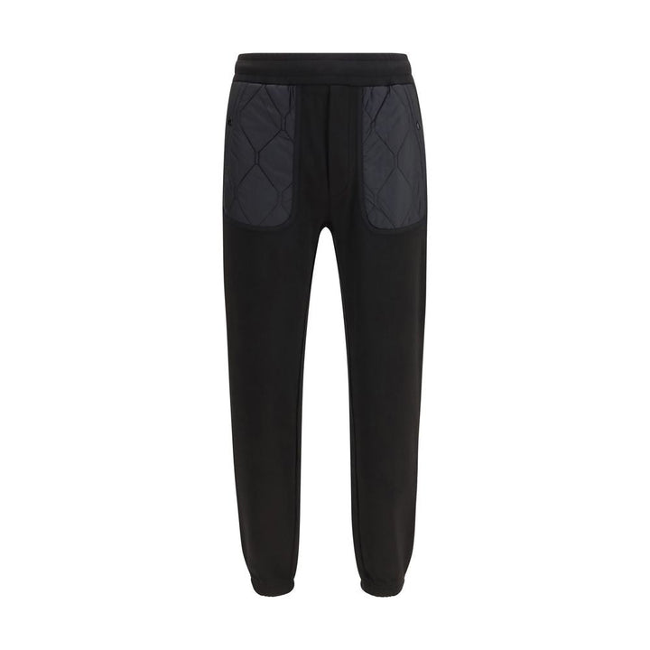 Moncler Black Cotton Athletic Pants