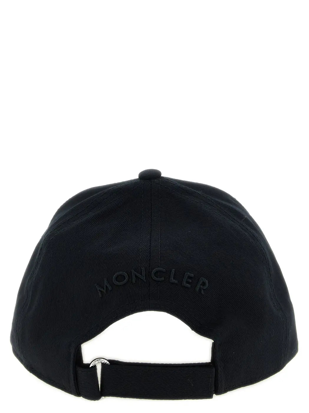 Moncler Black Cotton Cap (baseball Hat)