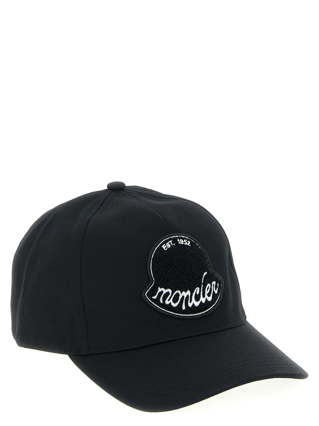 Moncler Black Cotton Cap (baseball Hat)
