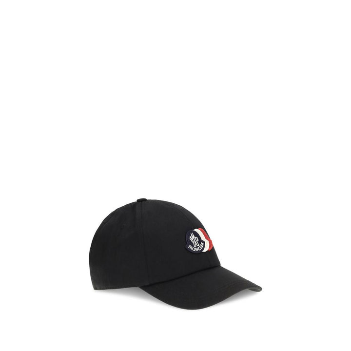 Moncler Black Cotton Cap (baseball Hat)