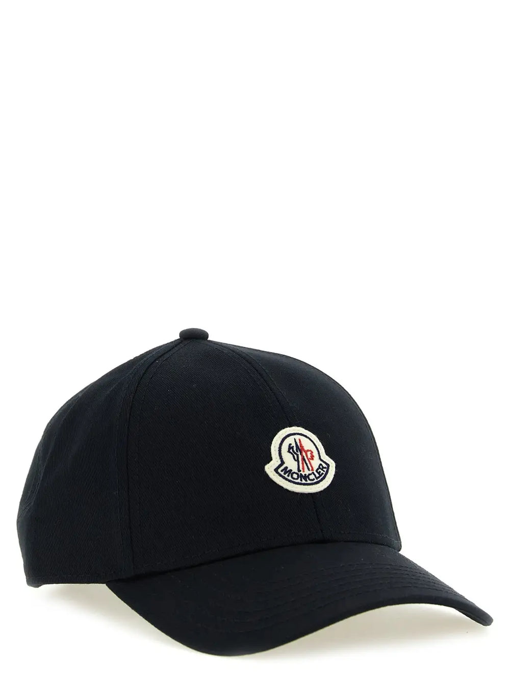 Moncler Black Cotton Cap (baseball Hat)