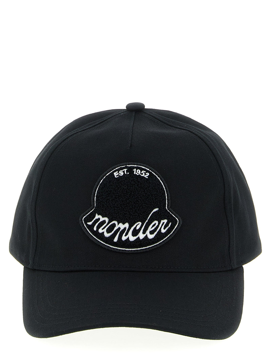 Moncler Black Cotton Cap (baseball Hat)