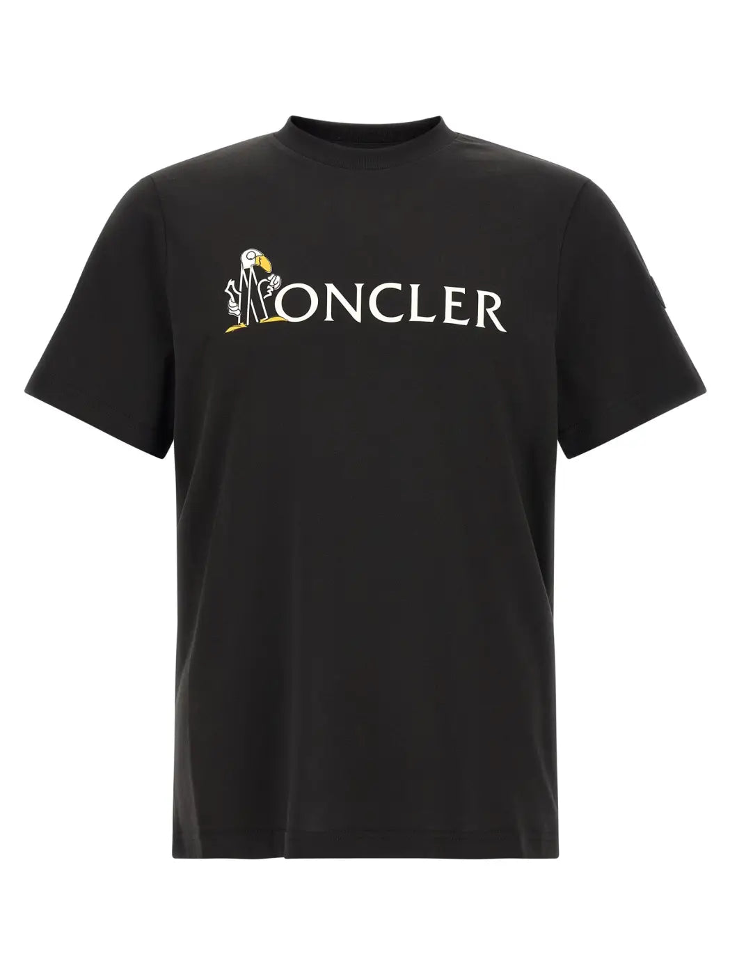 Moncler Black Cotton T-shirt