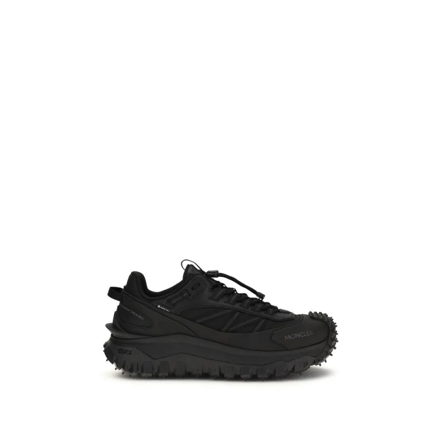 Moncler Black Polyamide Athletic Sneakers