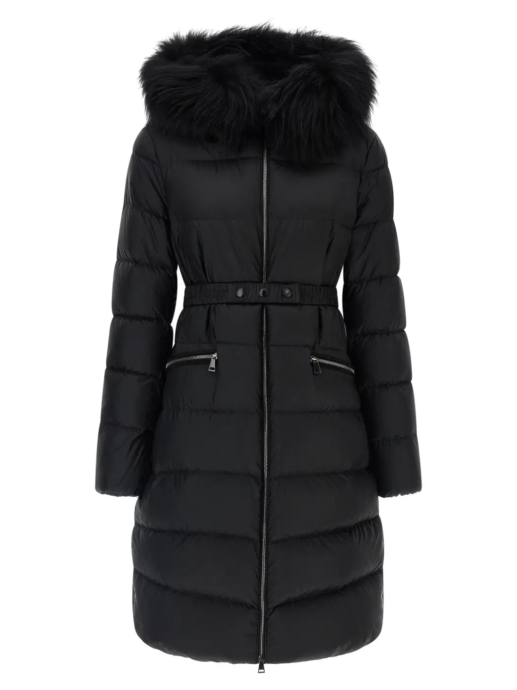 Moncler Black Polyamide Coat