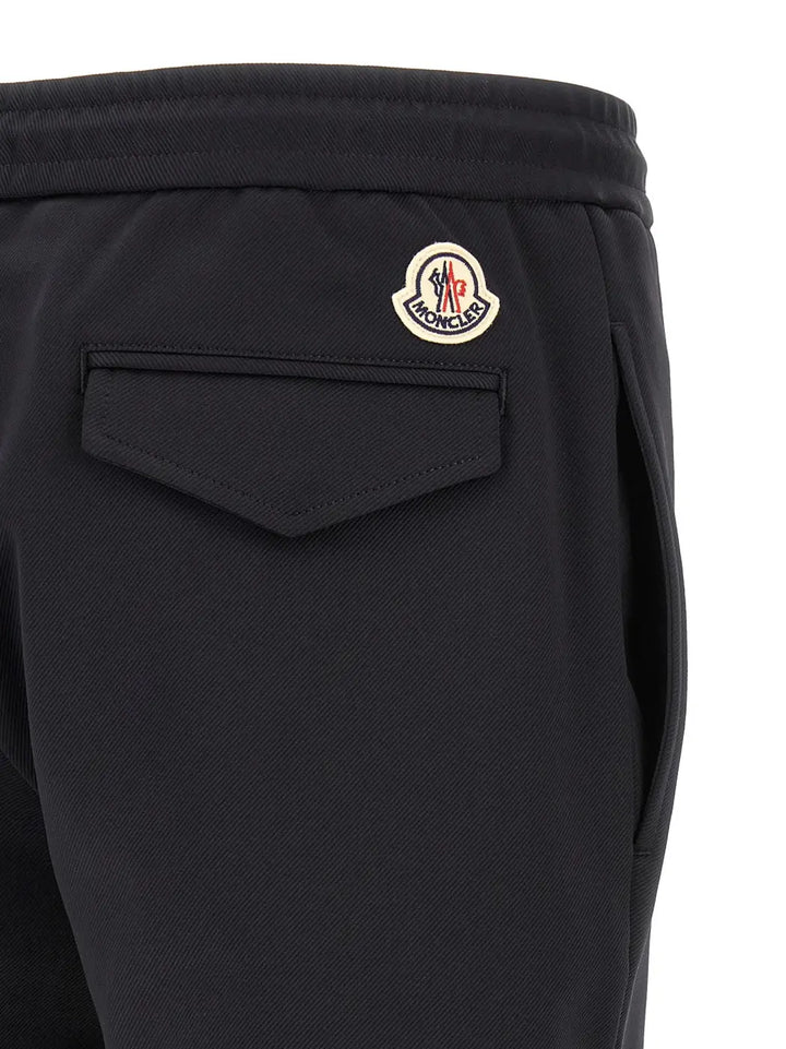 Moncler Black Polyamide Joggers (workout Pants)
