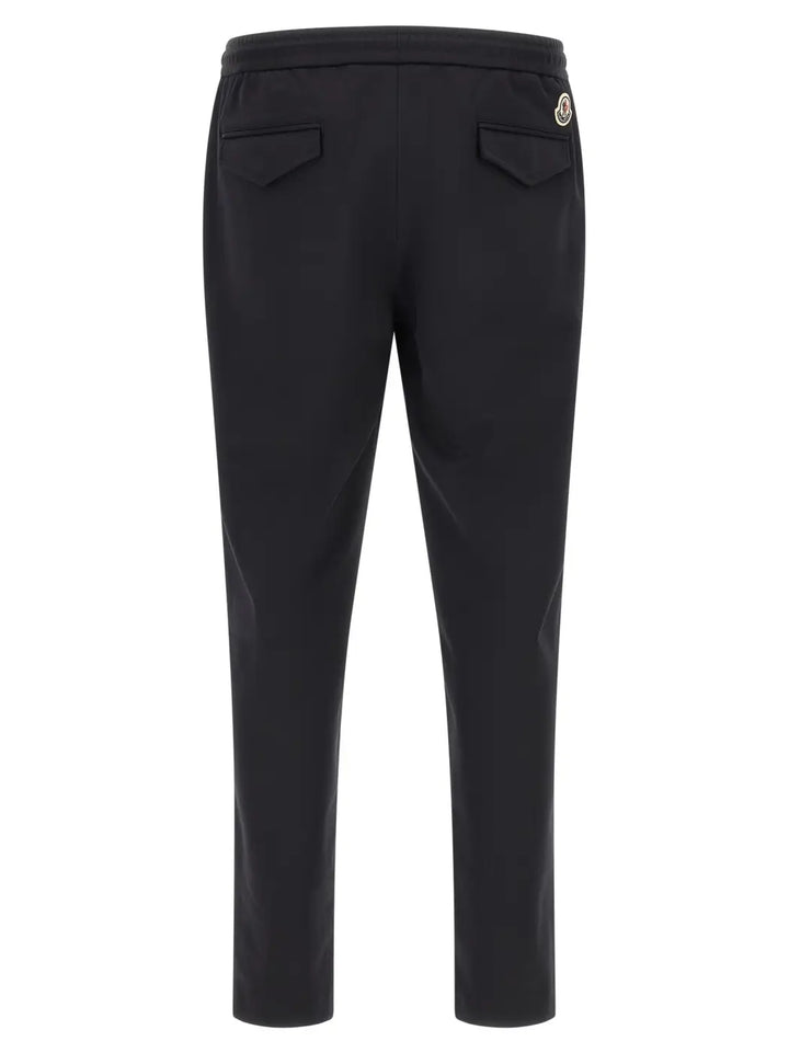 Moncler Black Polyamide Joggers (workout Pants)