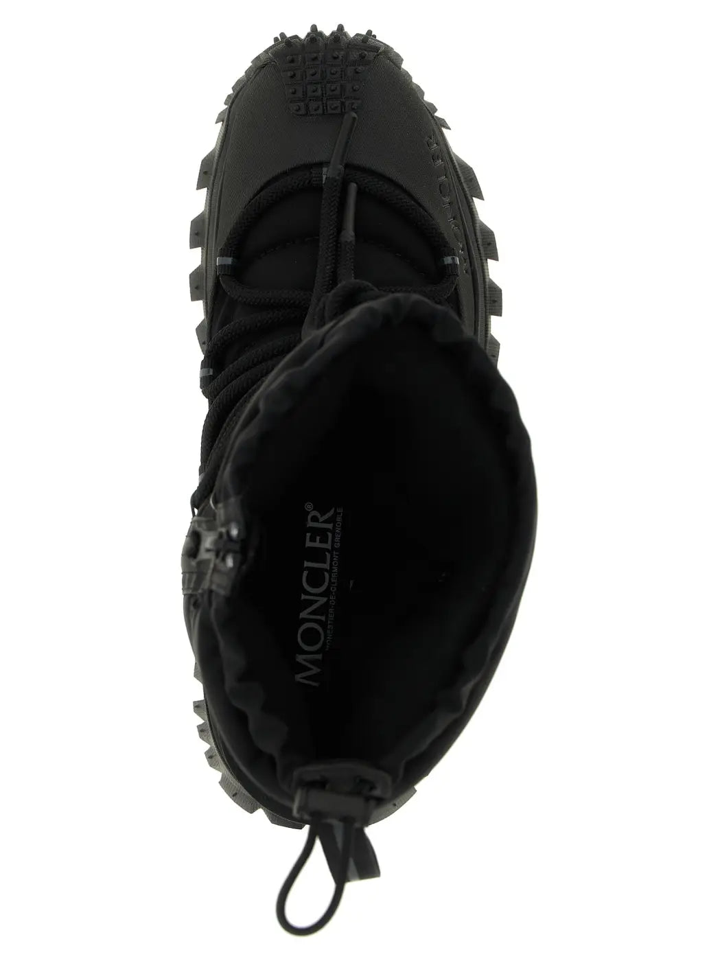 Moncler Black Polyamide Lace-up Boots