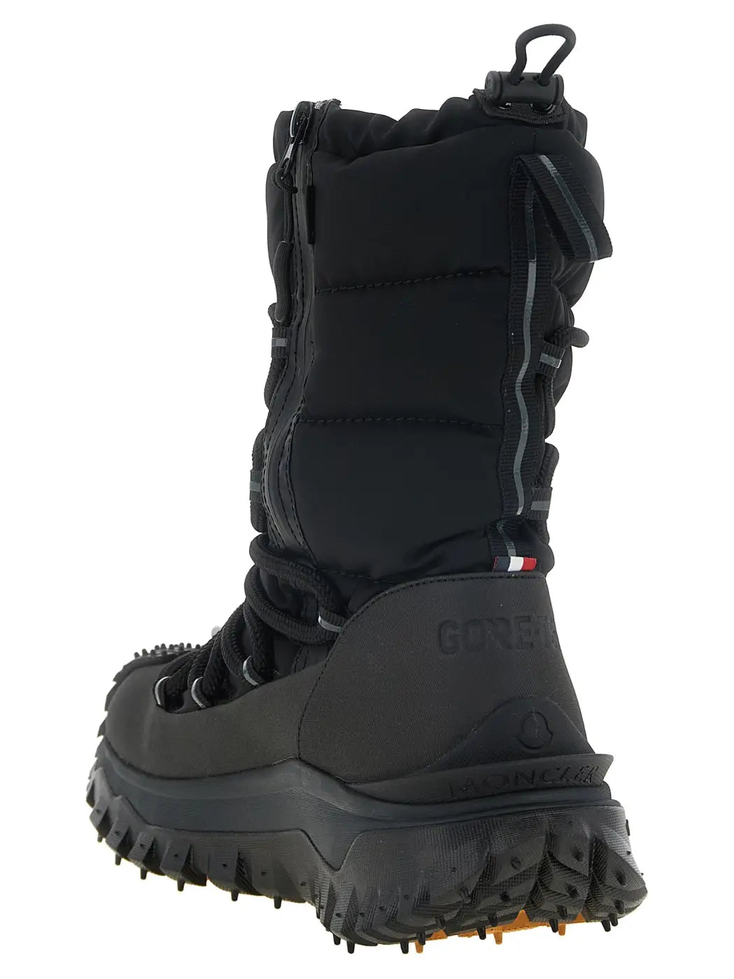 Moncler Black Polyamide Lace-up Boots