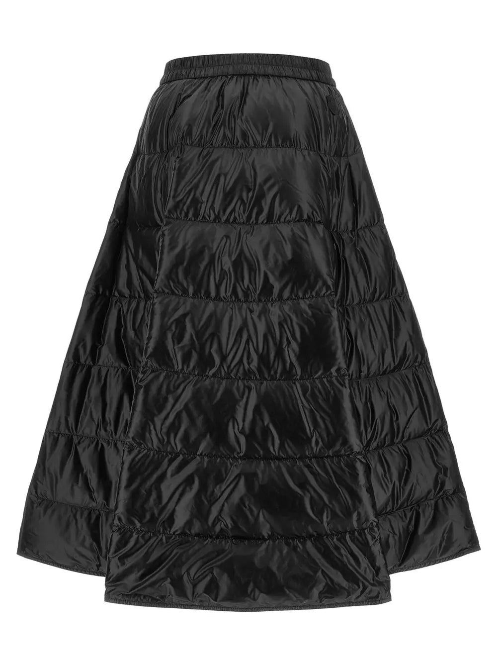 Moncler Black Polyamide Midi Skirt
