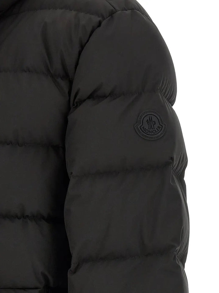 Moncler Black Polyester Full-length Jacket