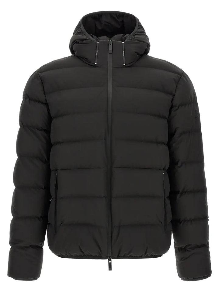 Moncler Black Polyester Full-length Jacket