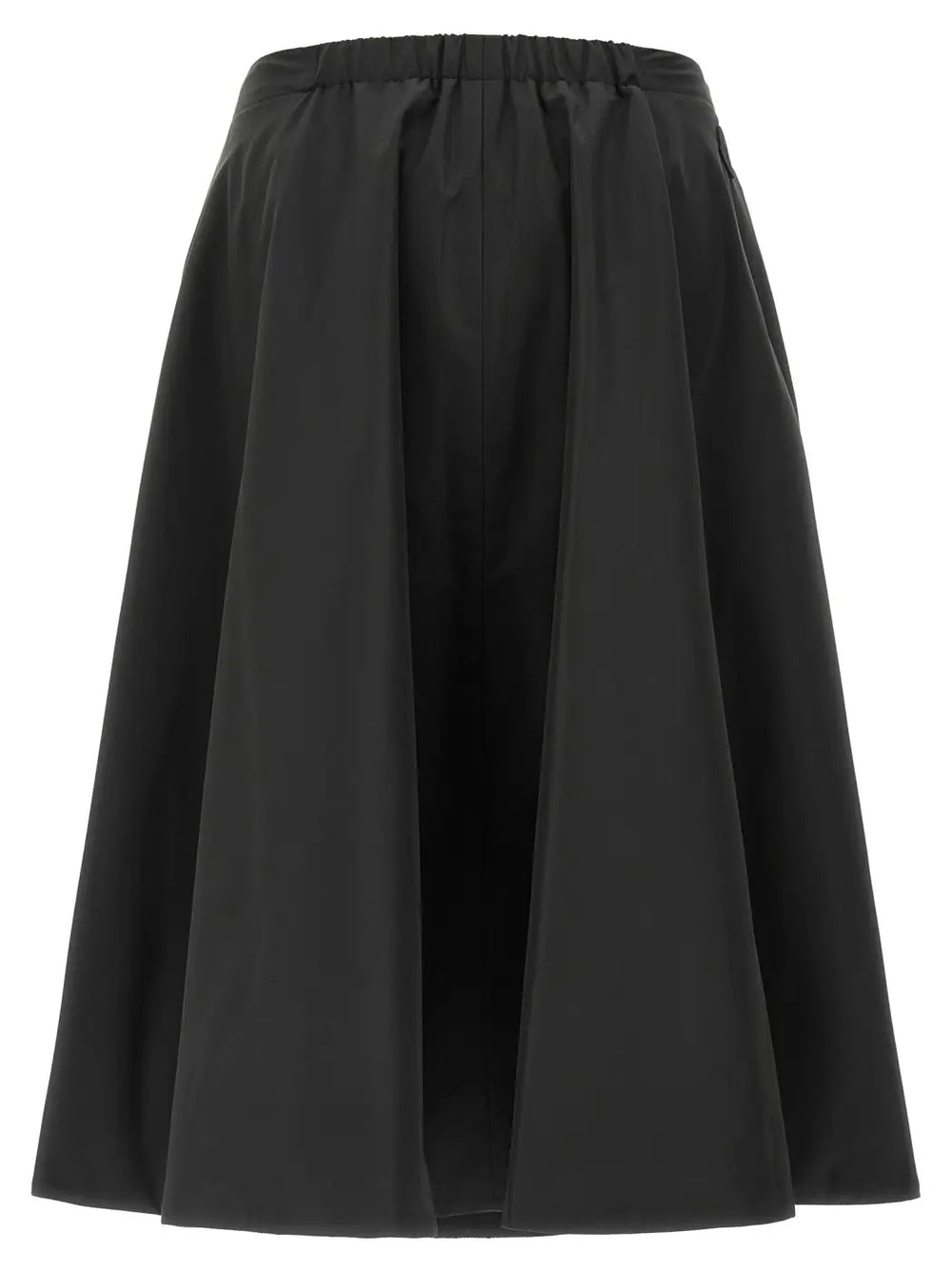Moncler Black Polyester Midi Skirt