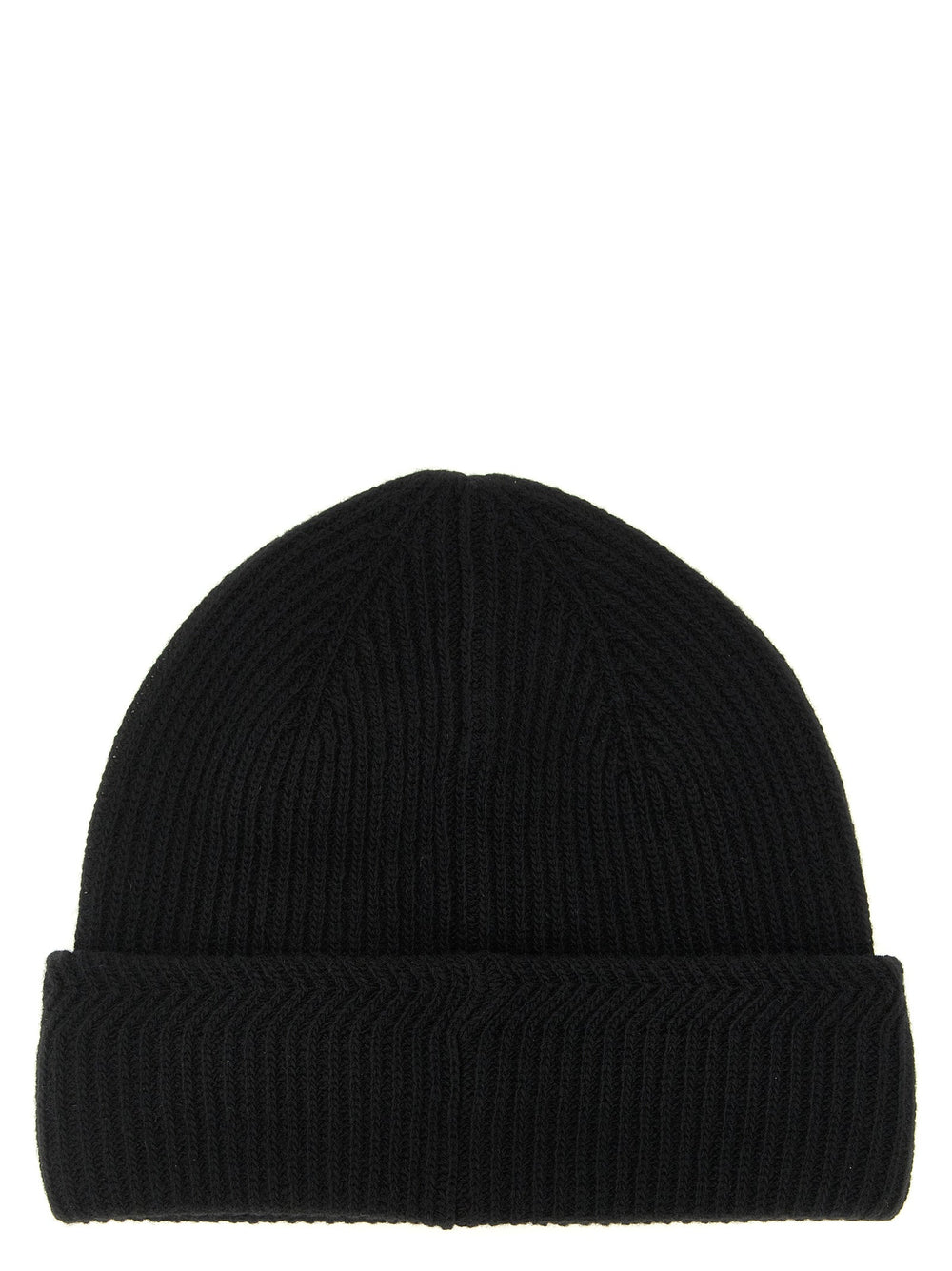 Moncler Black Virgin Wool Beanie
