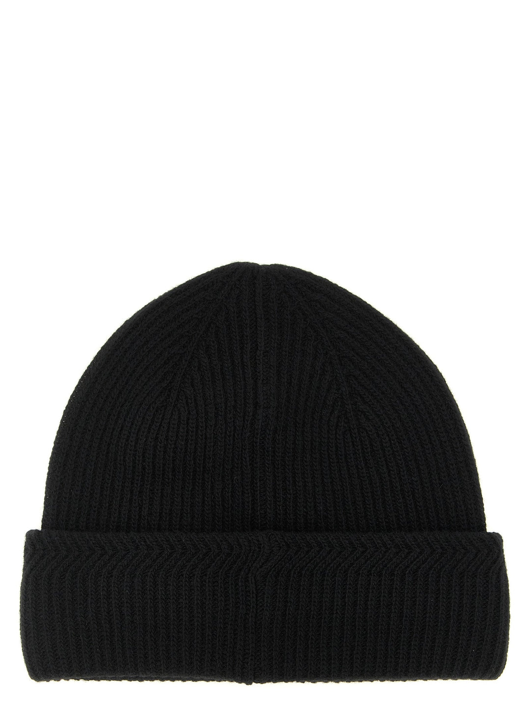 Moncler Black Virgin Wool Beanie