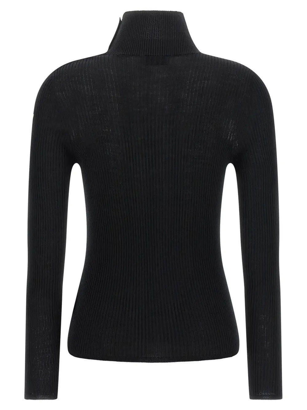 Moncler Black Virgin Wool Cardigan