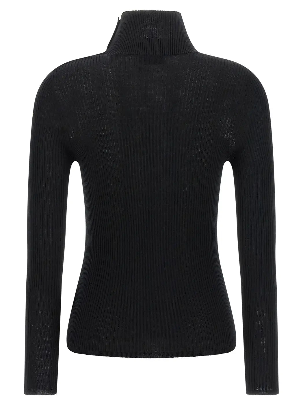 Moncler Black Virgin Wool Cardigan