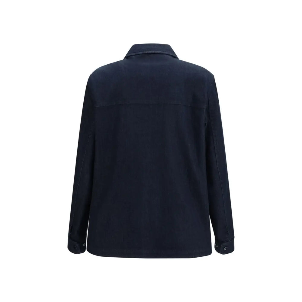 Moncler Blue Cotton Denim Jacket