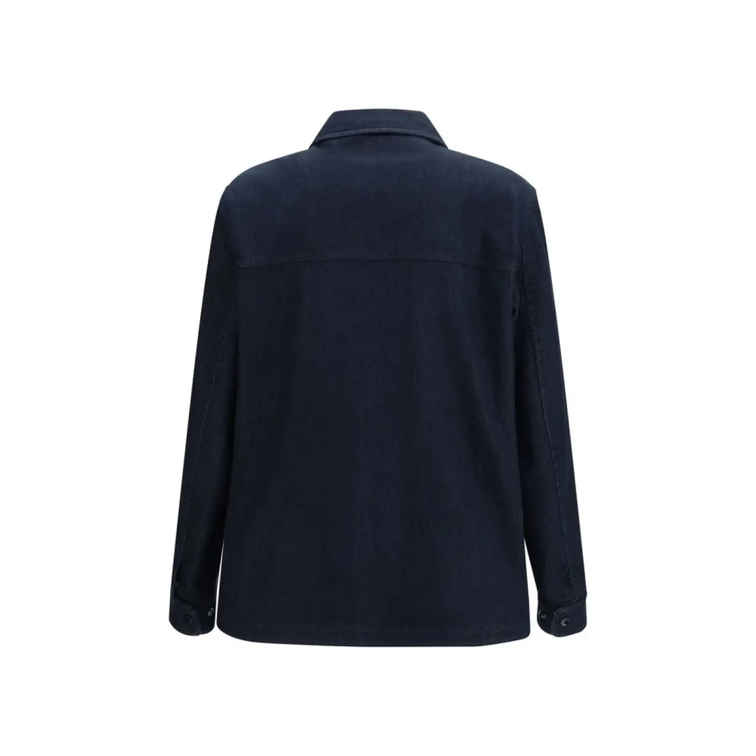 Moncler Blue Cotton Denim Jacket