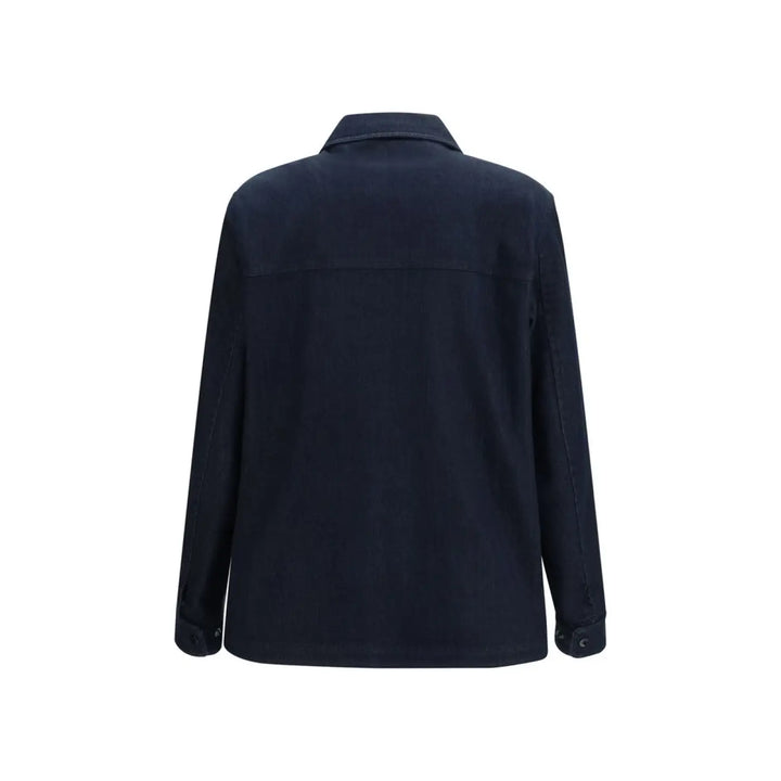 Moncler Blue Cotton Denim Jacket
