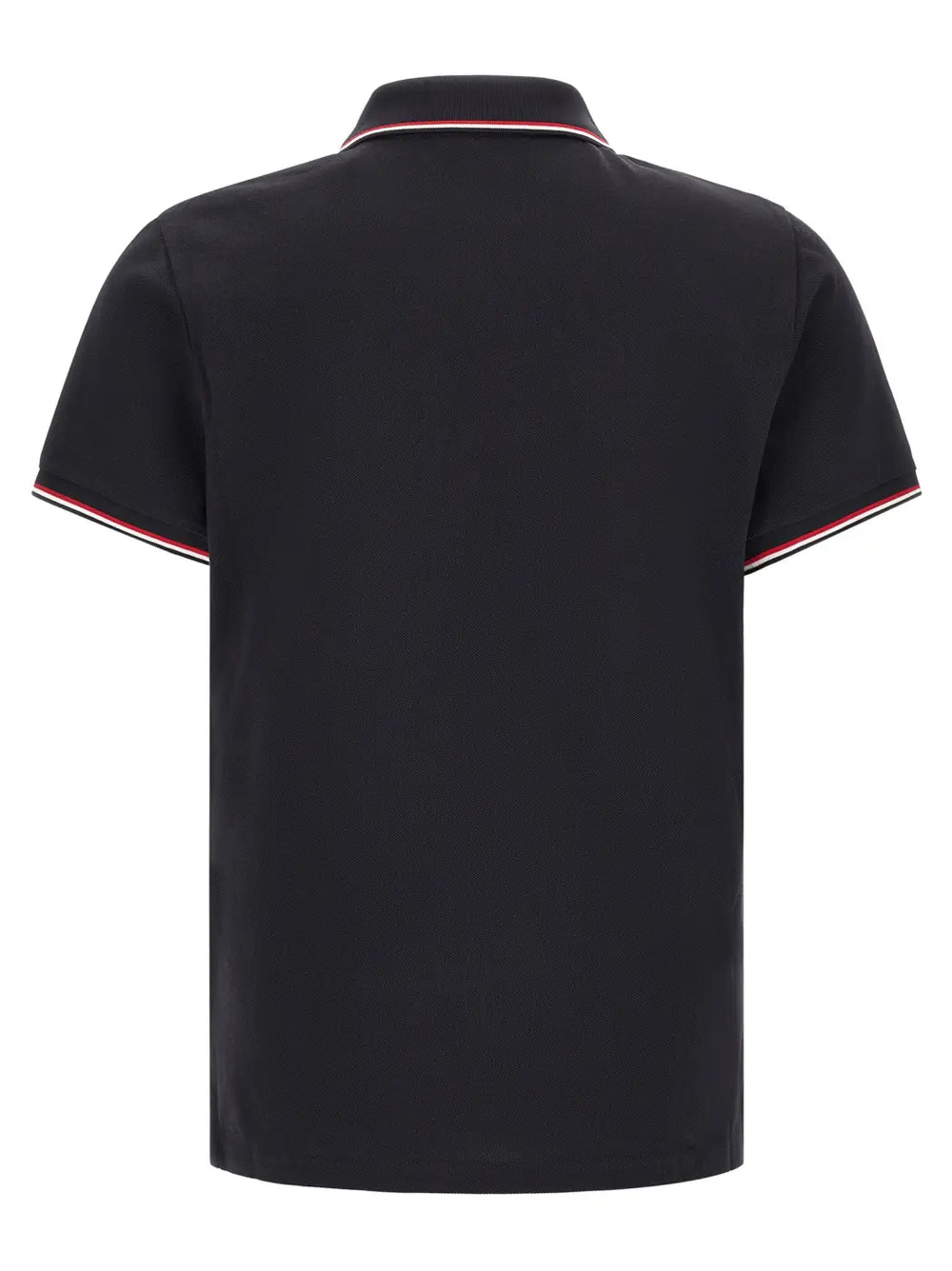 Moncler Blue Cotton Polo Shirt