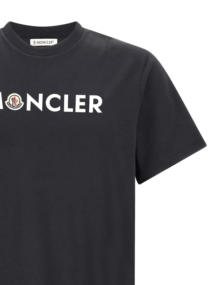 Moncler Blue Cotton T-shirt