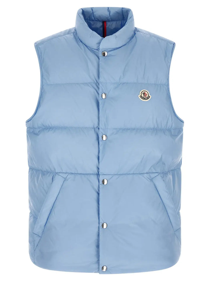 Moncler Blue Polyamide Sleeveless Jacket