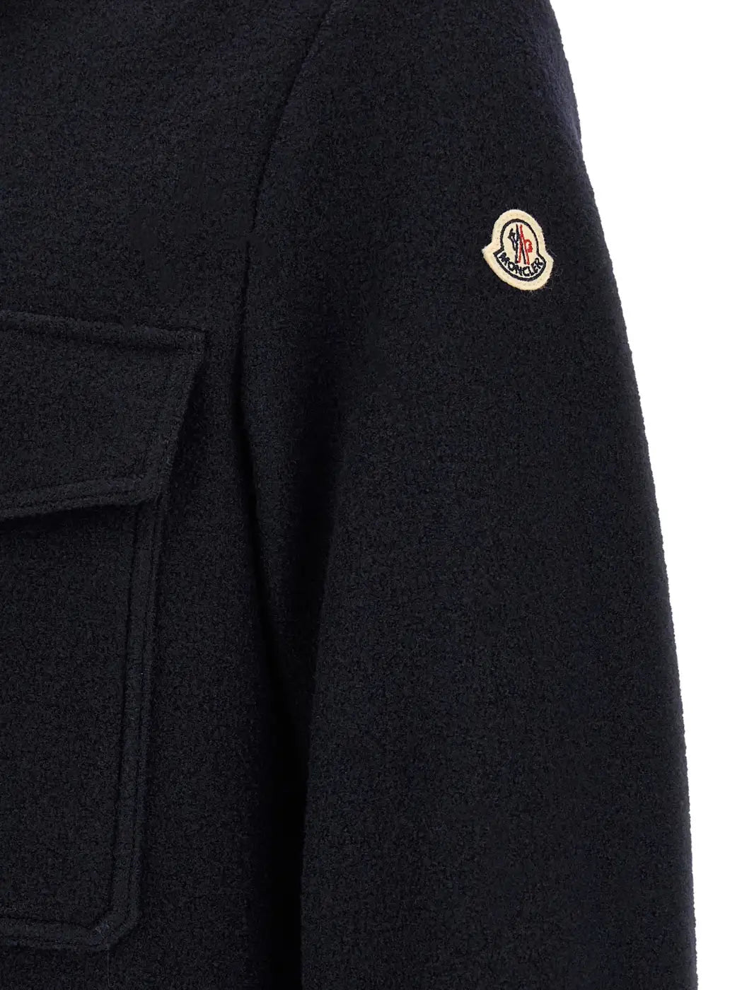 Moncler Blue Virgin Wool Blouse