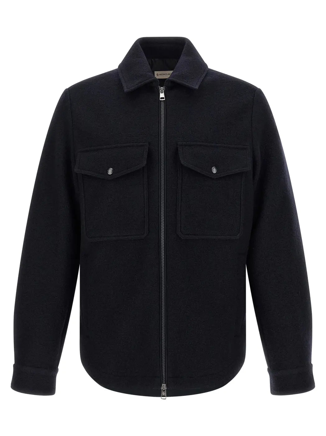 Moncler Blue Virgin Wool Blouse