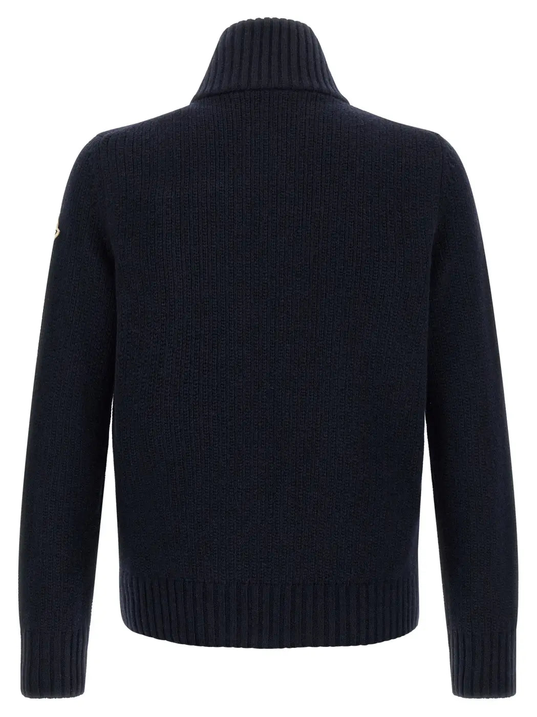 Moncler Blue Virgin Wool Cardigan