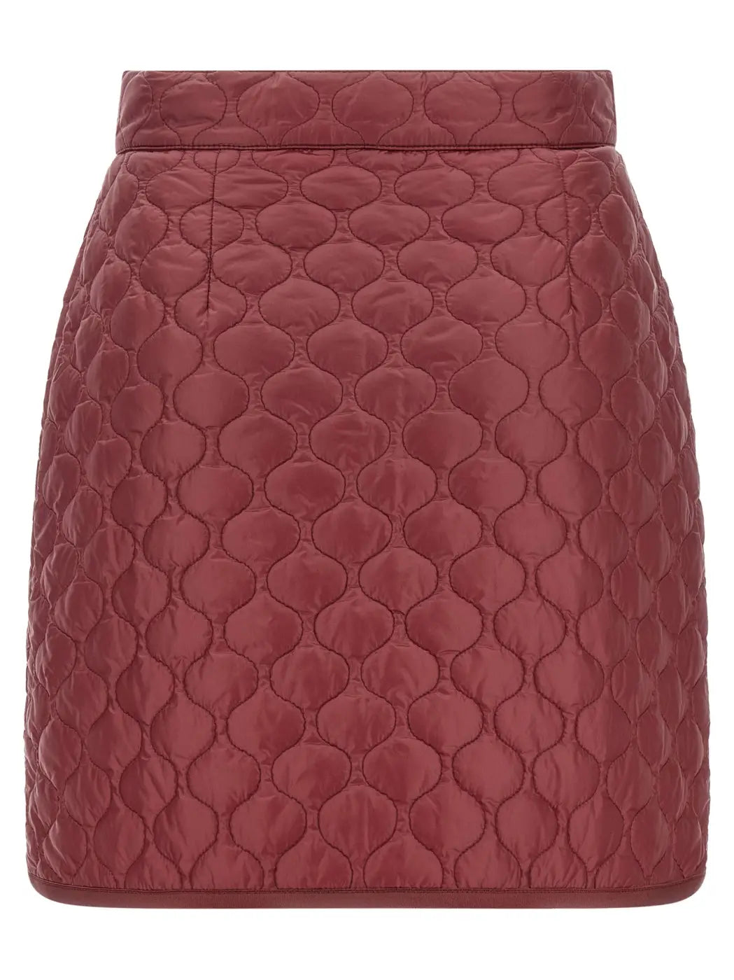Moncler Bordeaux Polyamide Long Skirt
