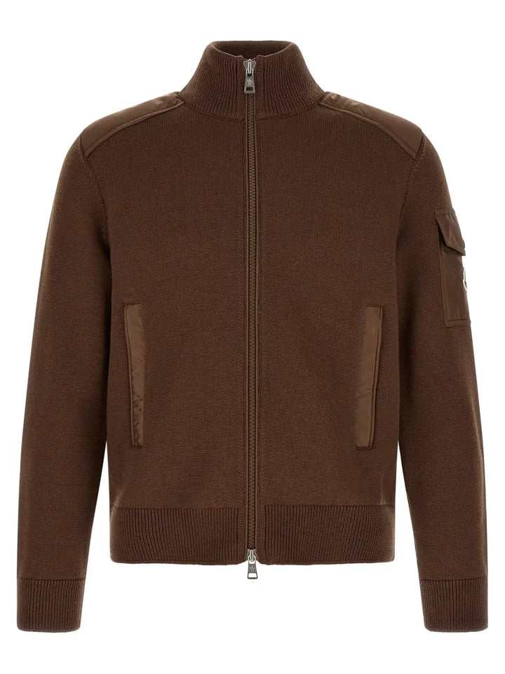 Moncler Brown Polyamide Cardigan
