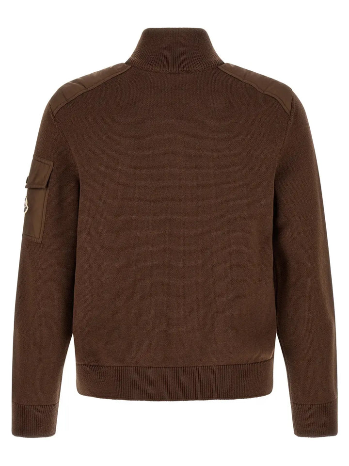 Moncler Brown Polyamide Cardigan