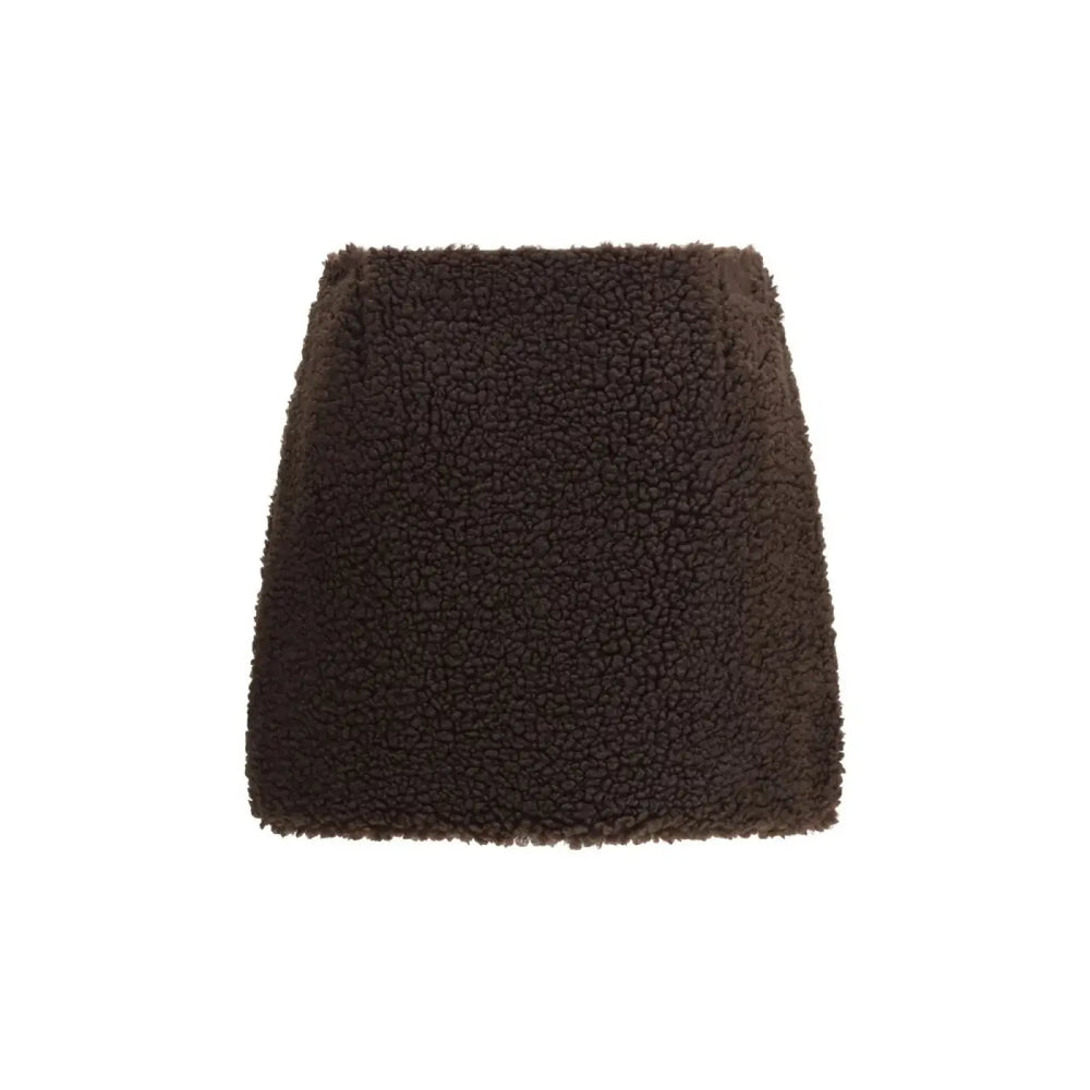 Moncler Brown Polyester Mini Skirt