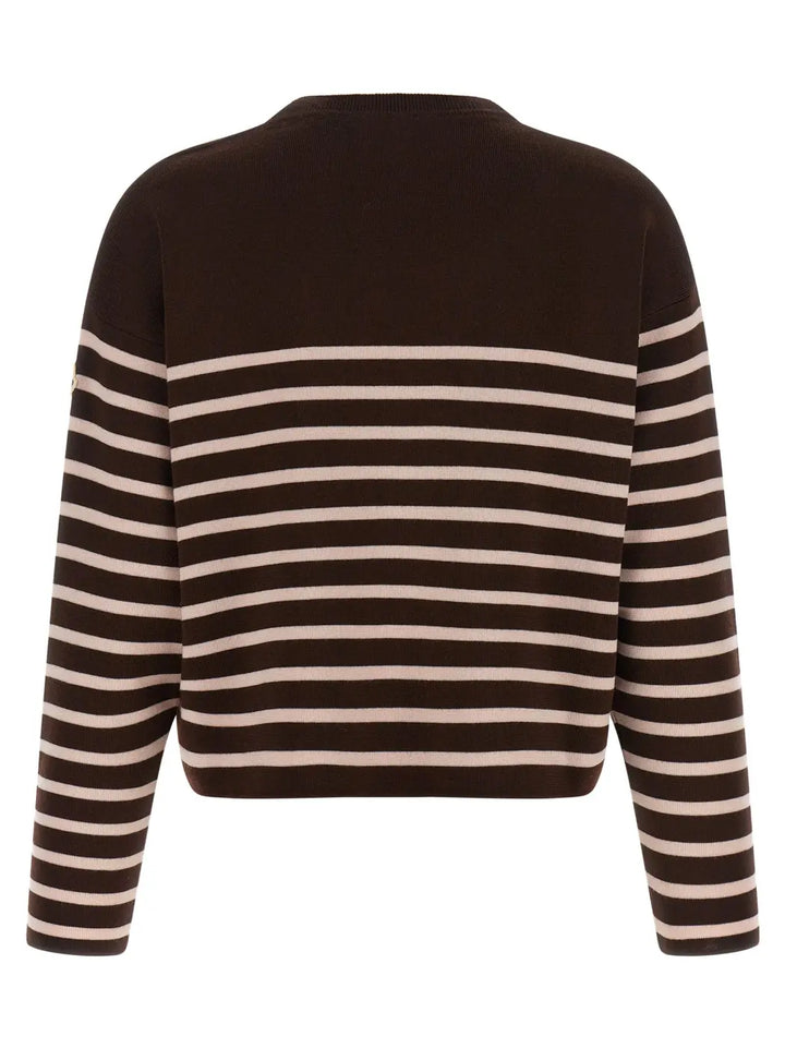 Moncler Brown Virgin Wool Cardigan