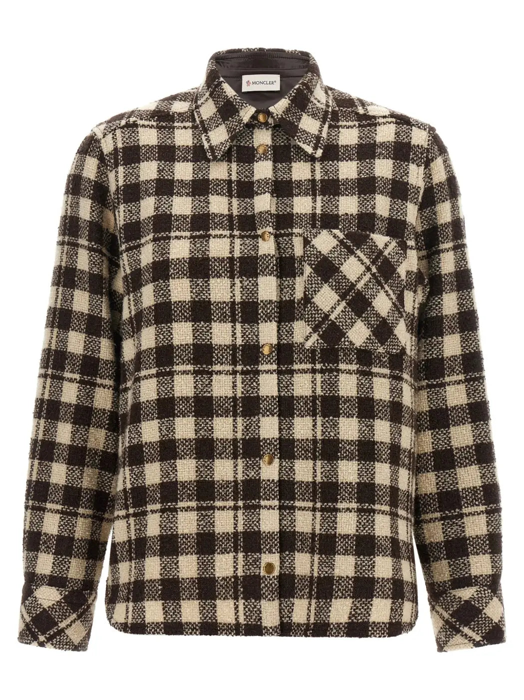 Moncler Brown Wool Blouse