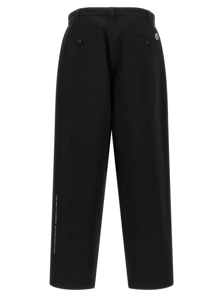 Moncler Genius Black Cotton Casual Pants