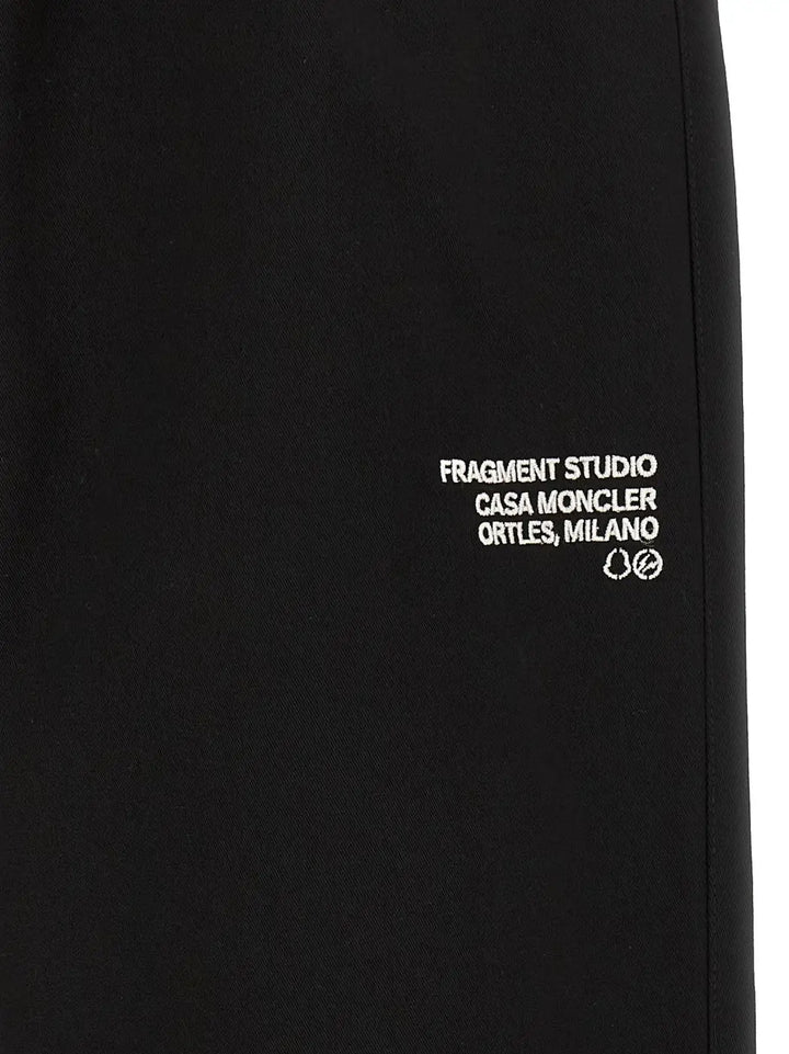 Moncler Genius Black Cotton Casual Pants