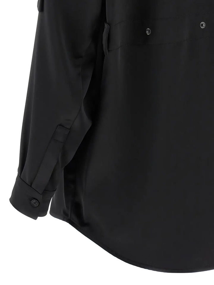 Moncler Genius Black Polyester Blouse