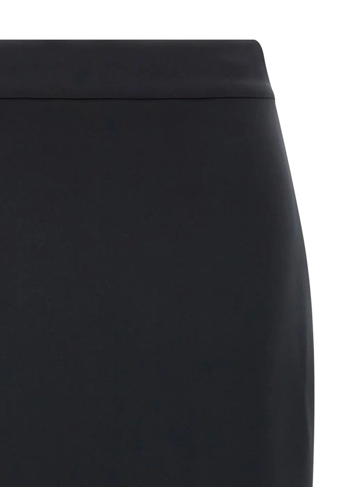 Moncler Genius Black Polyester Midi Skirt