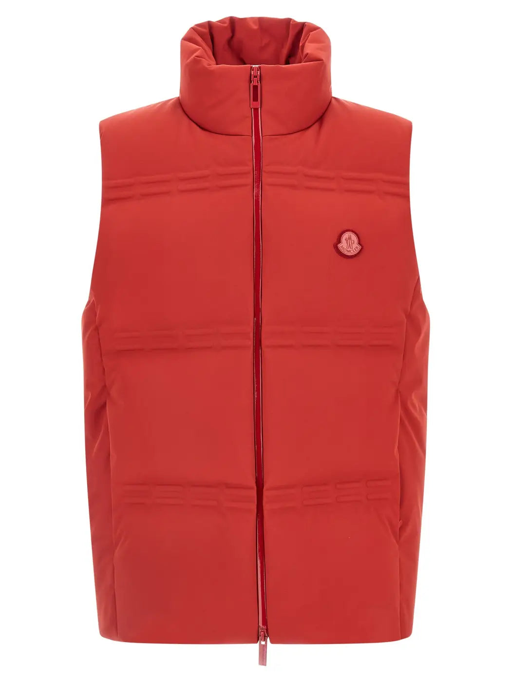 Moncler Genius Red Polyamide Sleeveless Jacket