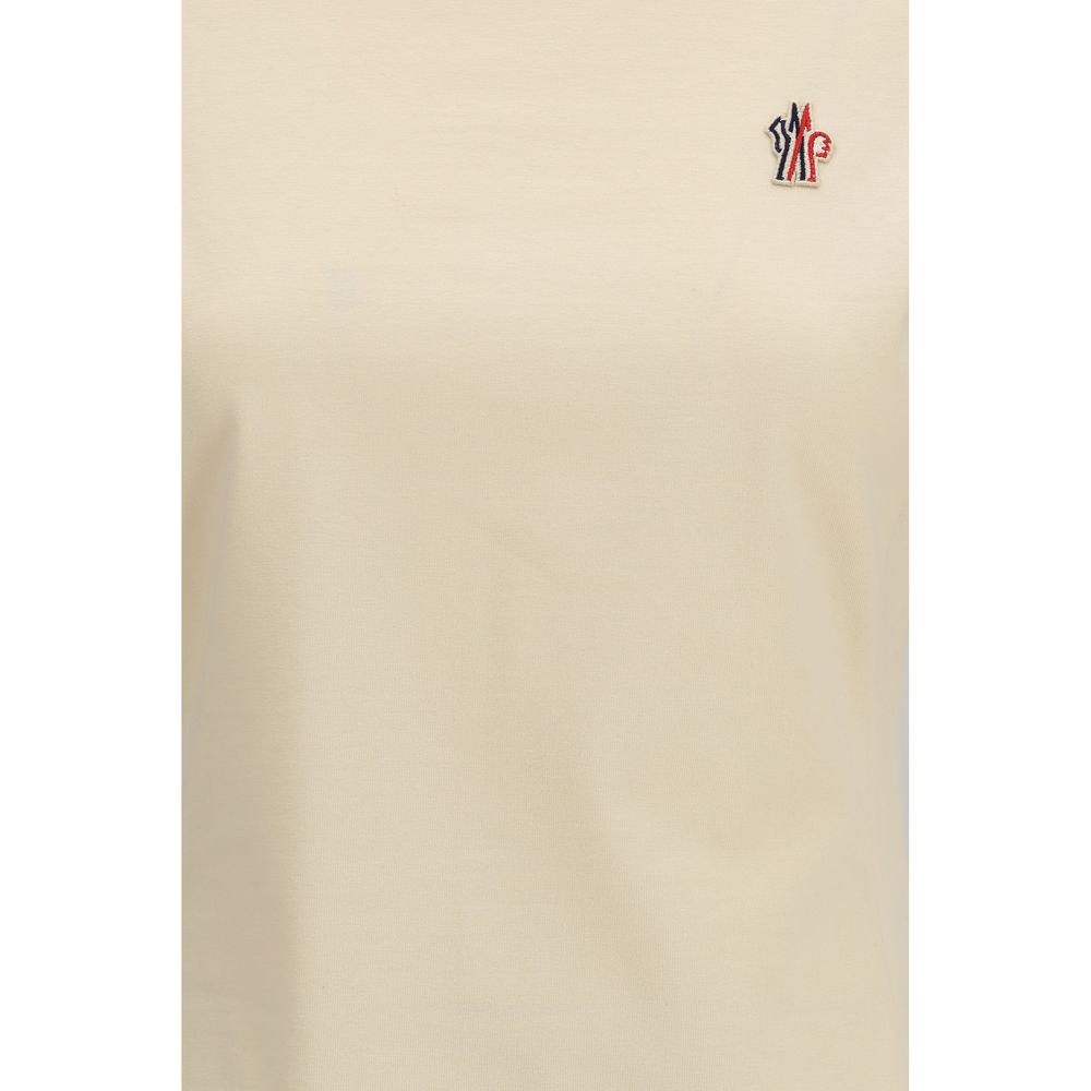 Moncler Grenoble - Beige Cotton T-Shirt
