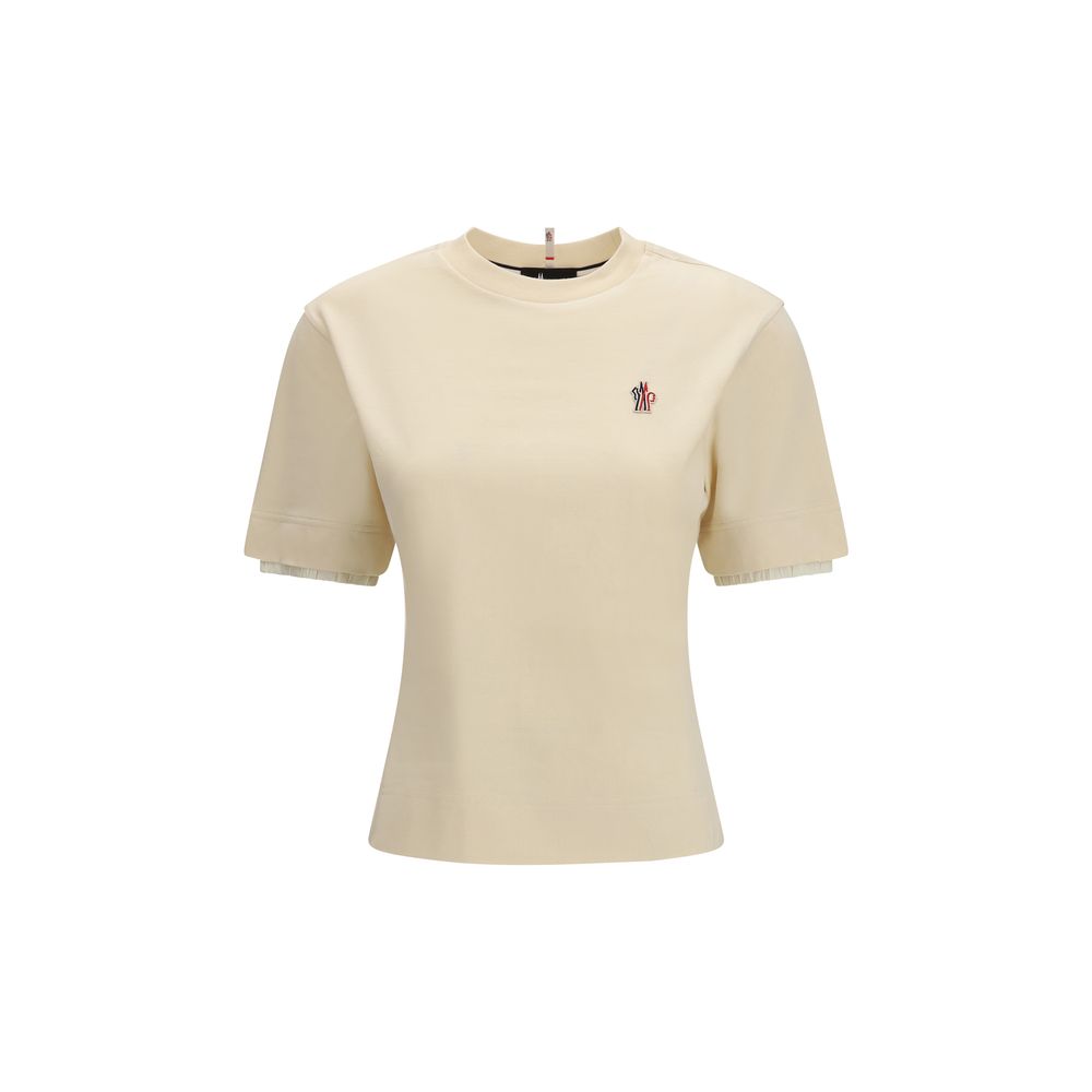 Moncler Grenoble - Beige Cotton T-Shirt