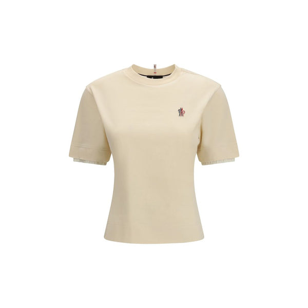 Moncler Grenoble - Beige Cotton T-Shirt