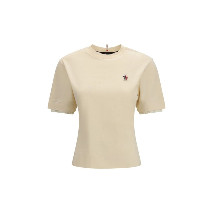 Moncler Grenoble - Beige Cotton T-Shirt