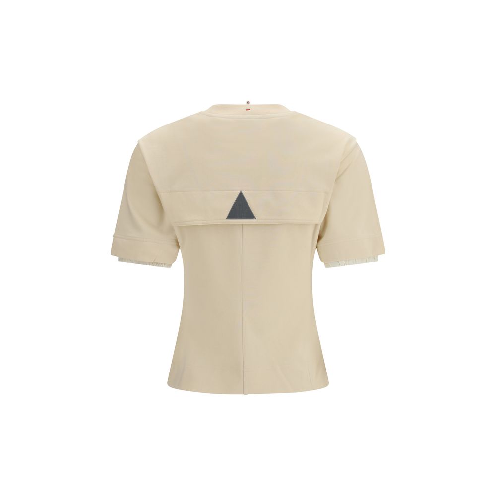 Moncler Grenoble - Beige Cotton T-Shirt