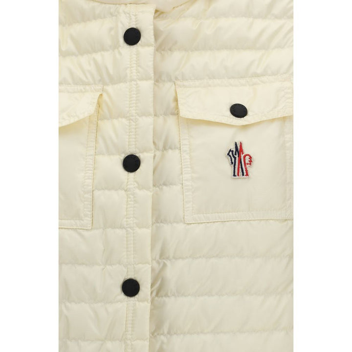 Moncler Grenoble Vests - Beige Polyamide Sleeveless Jacket